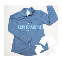 Camisa Exploradores seminueva + insignias nuevas