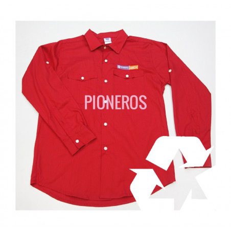 Camisa Pioneros seminueva + insignias nuevas